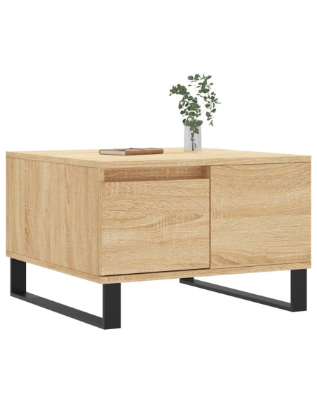 Tavolino Salotto Rovere Sonoma 55x55x36,5 cm Legno Multistrato