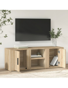 Mobile per TV Rovere Sonoma 100x31,5x35 cm Legno Multistrato 2