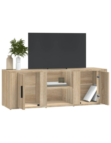 Mobile per TV Rovere Sonoma 100x31,5x35 cm Legno Multistrato