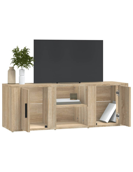 Mobile per TV Rovere Sonoma 100x31,5x35 cm Legno Multistrato