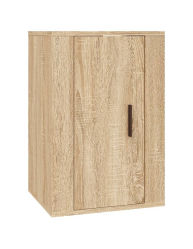 Set di Mobili Porta TV 3 pz Rovere Sonoma in Legno Multistrato