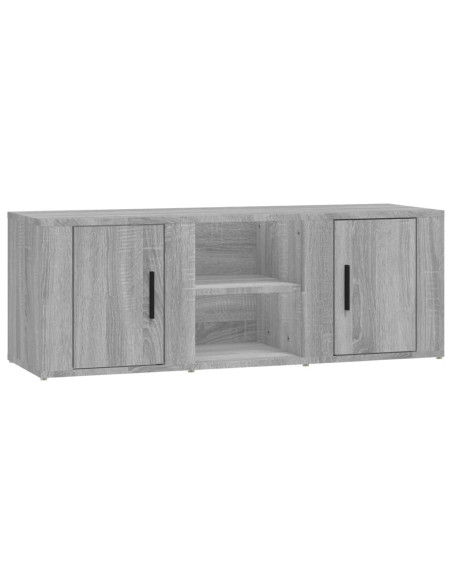 Mobile TV Grigio Sonoma 100x31,5x35 cm in Legno Multistrato