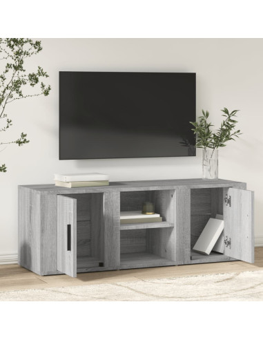 Mobile TV Grigio Sonoma 100x31,5x35 cm in Legno Multistrato