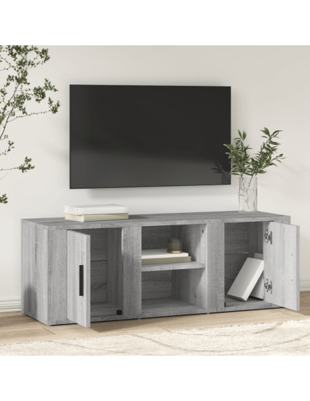 Mobile TV Grigio Sonoma 100x31,5x35 cm in Legno Multistrato