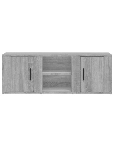 Mobile TV Grigio Sonoma 100x31,5x35 cm in Legno Multistrato
