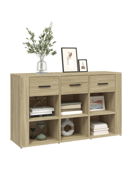 Credenza Rovere Sonoma 100x30x59,5 cm in Legno Multistrato