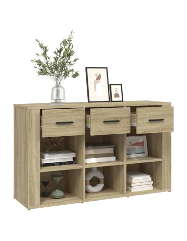 Credenza Rovere Sonoma 100x30x59,5 cm in Legno Multistrato