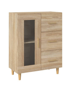 Credenza Rovere Sonoma 69,5x34x90 cm in Legno Multistrato