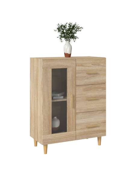 Credenza Rovere Sonoma 69,5x34x90 cm in Legno Multistrato