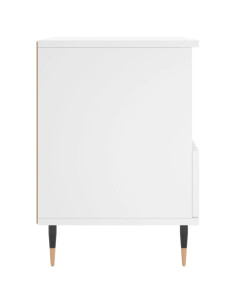Comodino Bianco 40x35x50 cm in Legno Multistrato