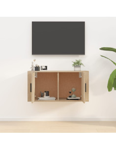 Mobile Porta TV a Parete rovere sonoma 80x34,5x40 cm 2