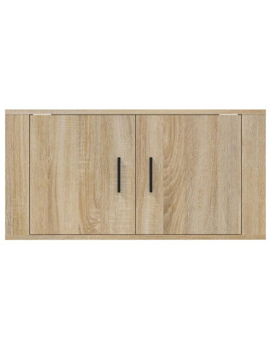 Mobile Porta TV a Parete rovere sonoma 80x34,5x40 cm