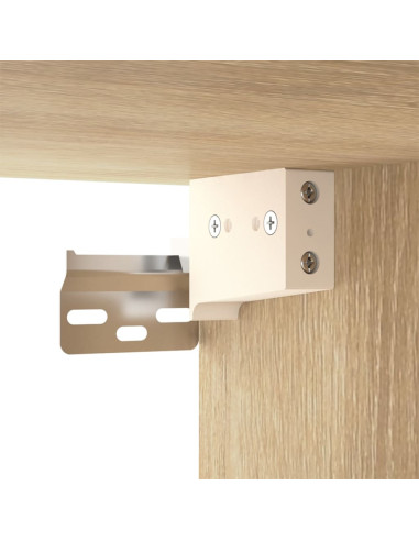 Mobili Porta TV a Parete 2 pz Rovere Sonoma 80x34,5x40 cm