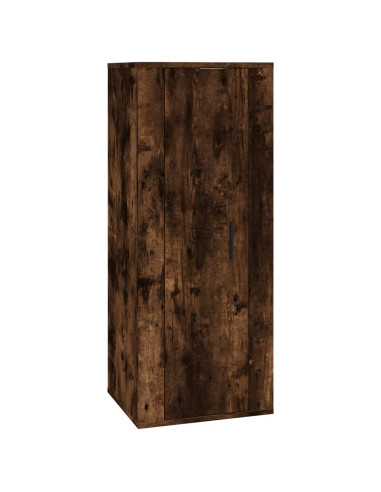 Set di Mobili Porta TV 4 pz Rovere Fumo in Legno Multistrato