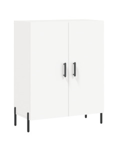 Credenza Bianca 69,5x34x180 cm in Legno Multistrato