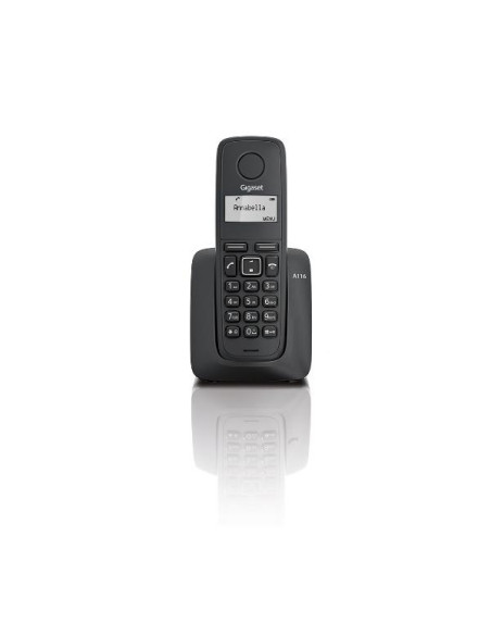 Gigaset A116 DECT Identificatore di chiamata Nero