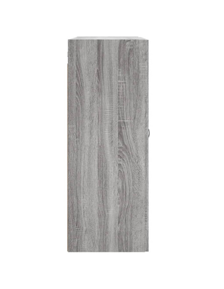Armadietti a Parete 2 pz Grigio Sonoma in Legno Multistrato