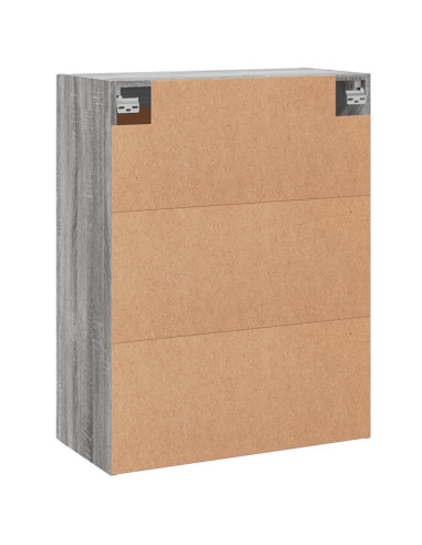 Armadietti a Parete 2 pz Grigio Sonoma in Legno Multistrato