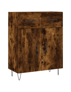 Credenza Rovere Fumo  69,5x34x180 cm in Legno Multistrato