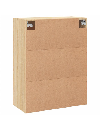 Armadietti a Parete 2 pz Rovere Sonoma in Legno Multistrato