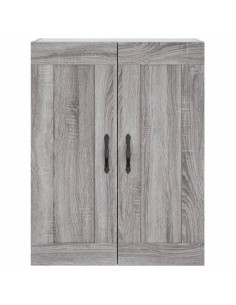 Mobile a Parete Grigio Sonoma 69,5x34x90 cm Legno Multistrato