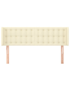 Testiera ad Orecchio Crema 147x16x78/88 cm in Similpelle 2