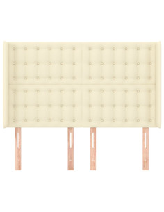 Testiera ad Orecchio Crema 147x16x118/128 cm in Similpelle 2