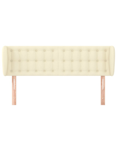 Testiera ad Orecchio Crema 147x23x78/88 cm in Similpelle