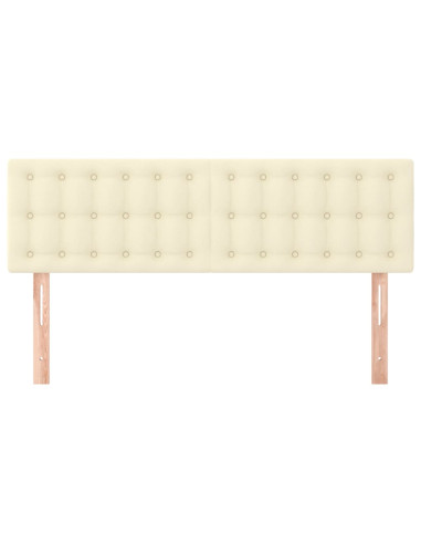 Testiere 2 pz Crema 72x5x78/88 cm in Similpelle