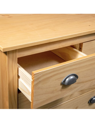 Credenza Hill 79x40x80 cm Legno Massello di Pino