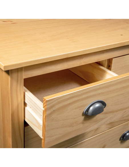 Credenza Hill 79x40x80 cm Legno Massello di Pino