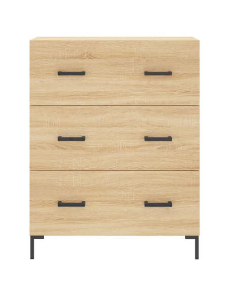 Credenza Rovere Sonoma 69,5x34x180 cm in Legno Multistrato
