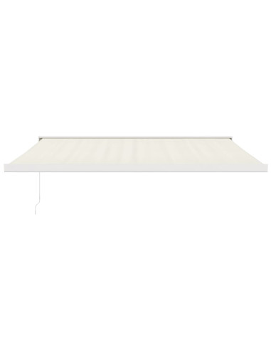 Tenda da Sole Retrattile Crema 4,5x3 m in Tessuto e Alluminio