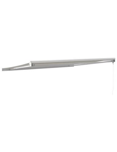 Tenda da Sole Retrattile Crema 4,5x3 m in Tessuto e Alluminio