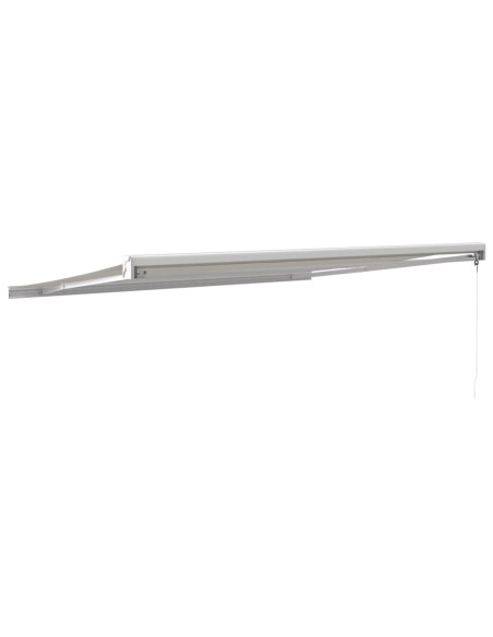 Tenda da Sole Retrattile Crema 4,5x3 m in Tessuto e Alluminio