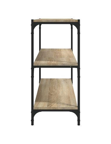 Libreria Rovere Sonoma 80x33x70,5cm Legno Multistrato e Acciaio