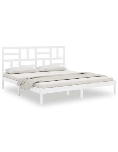 Giroletto Bianco in Legno Massello 180x200 cm Super King
