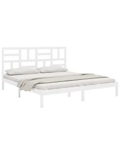 Giroletto Bianco in Legno Massello 180x200 cm Super King 2