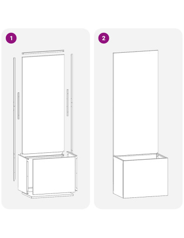 Schermo per privacy in giardino Oliver verde 50 x 140 cm