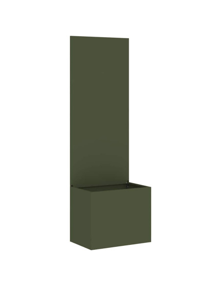 Vaso da Giardino con Pannello Decorativo Oliver verde