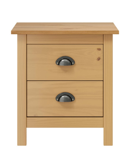 Comodino Hill 46x35x49,5 cm in Legno Massello di Pino