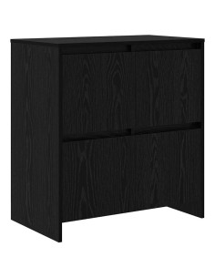 Credenza 3 pcs Rovere Nero 70 x 41 x 75 cm Legno multistrato