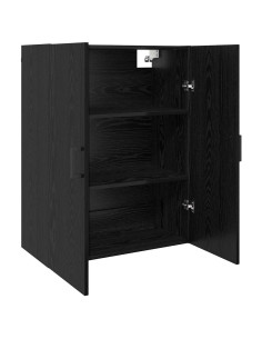 Mobiletto a muro 2 pcs Rovere Nero 69,5 x 34 x 90 cm