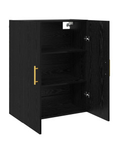 Mobiletto a muro 2 pcs Rovere Nero 69,5 x 34 x 90 cm