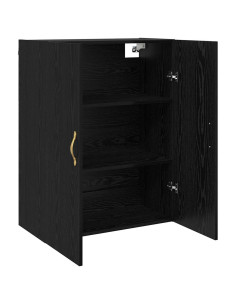 Mobiletto a muro 2 pcs Rovere Nero 69,5 x 34 x 90 cm