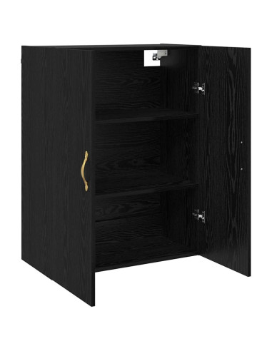 Mobiletto a muro 2 pcs Rovere Nero 69,5 x 34 x 90 cm