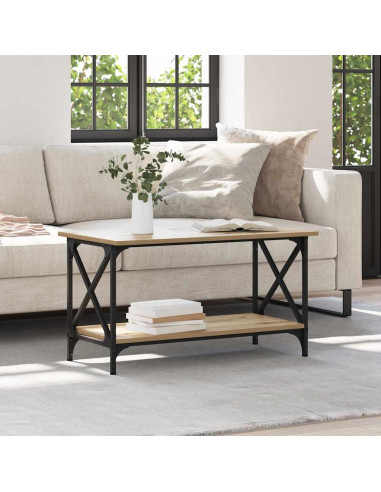 Tavolino da salotto rovere artigianale 80 x 45 x 45.5 cm