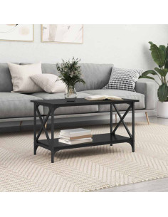 Tavolino da salotto Rovere nero 80 x 45 x 45.5 cm 2