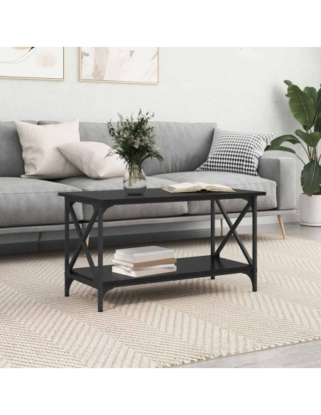 Tavolino da salotto Rovere nero 80 x 45 x 45.5 cm