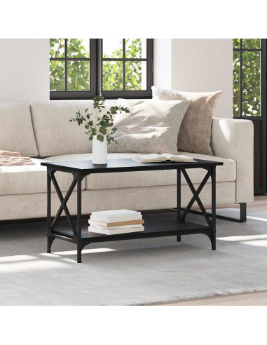 Tavolino da salotto Rovere nero 80 x 45 x 45.5 cm